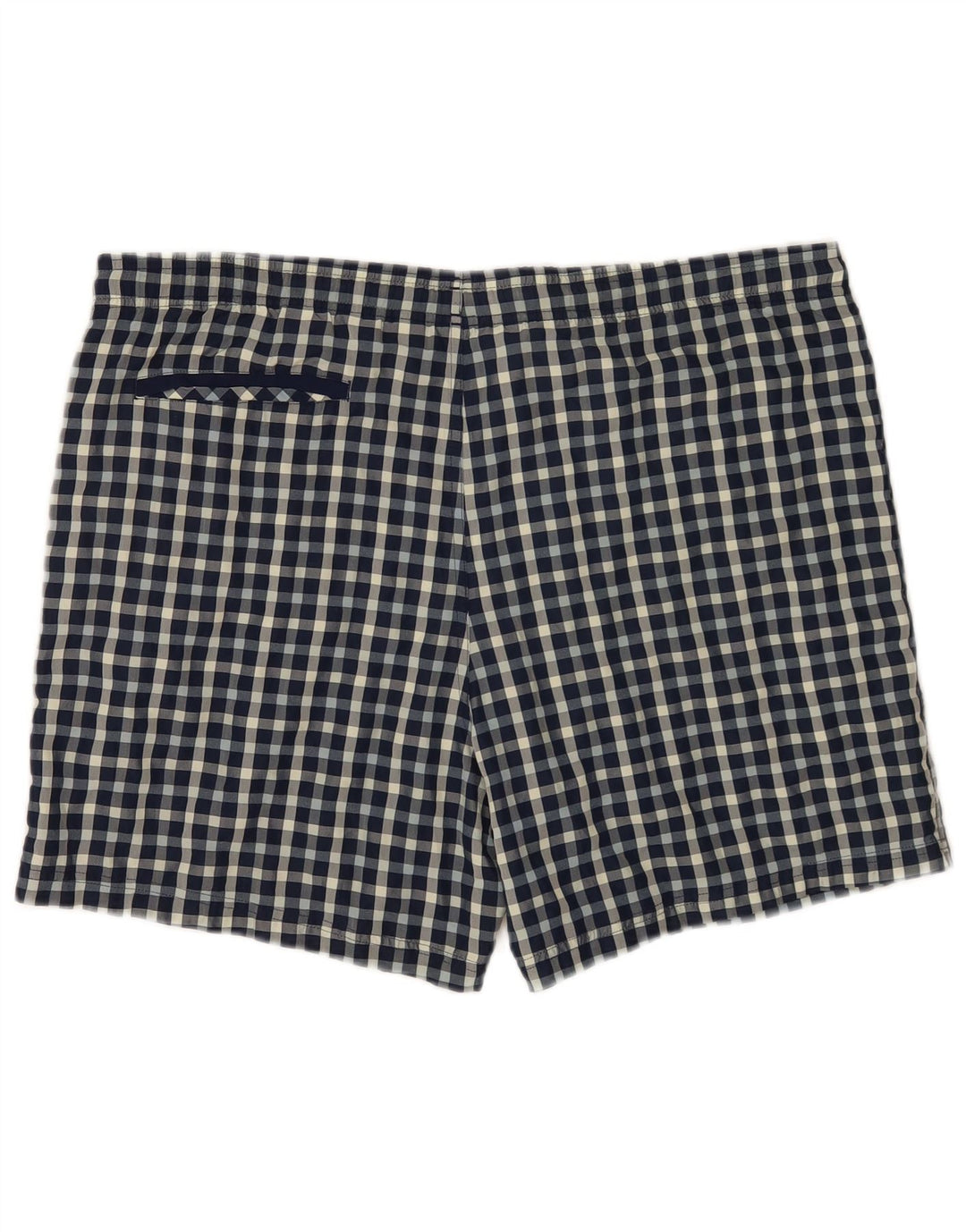 Adidas Mens Regular Swimming Shorts Large Blue Check Polyester