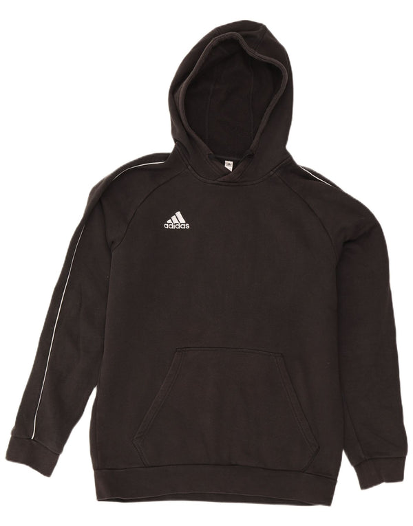 Adidas Mens Hoodie Jumper Large Black Cotton