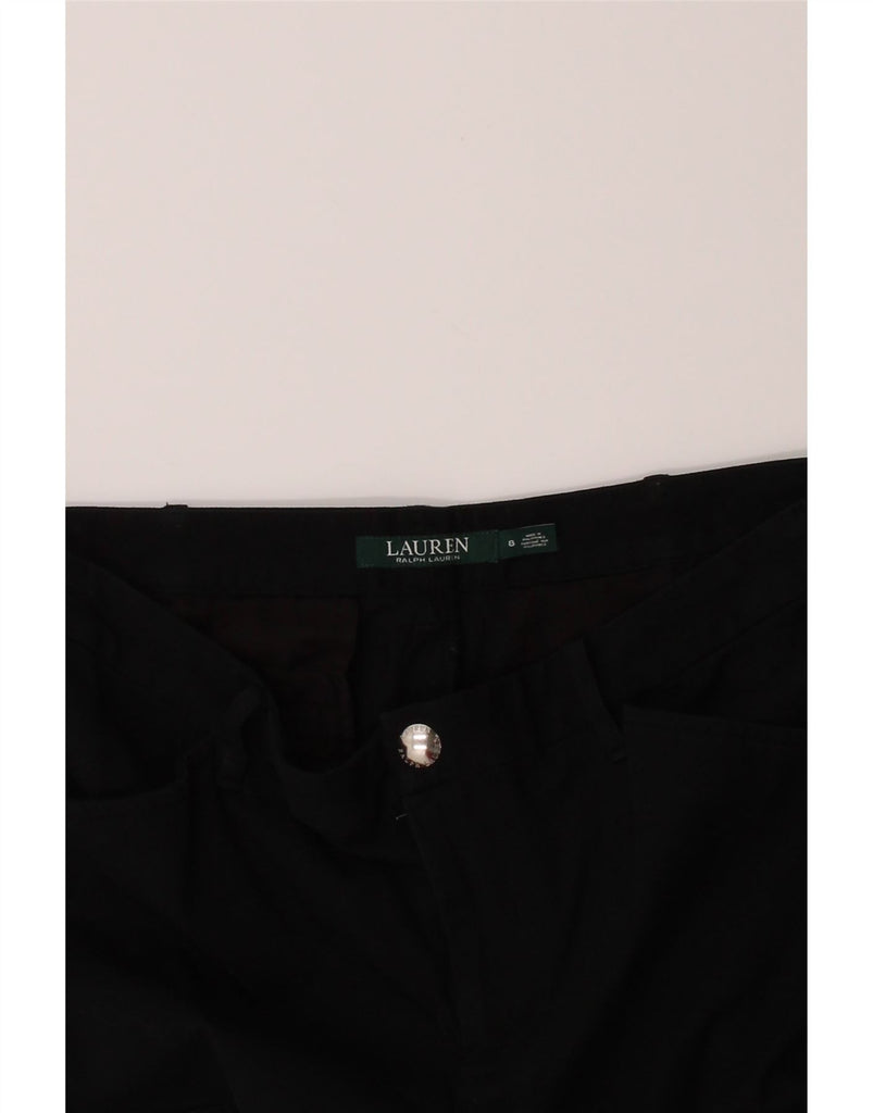 RALPH LAUREN Womens Slim Cargo Trousers US 8 Medium W32 L26 Black Cotton Vintage Ralph Lauren and Second-Hand Ralph Lauren from Messina Hembry 