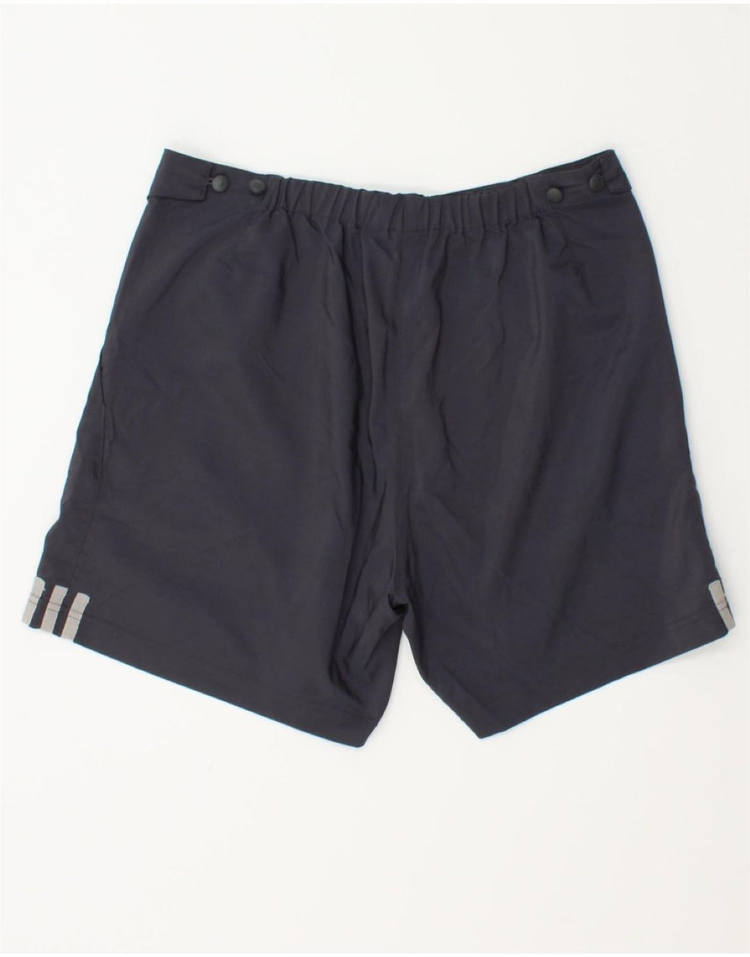 ADIDAS Womens Sport Shorts UK 14 Medium Navy Blue Vintage Adidas and Second-Hand Adidas from Messina Hembry 