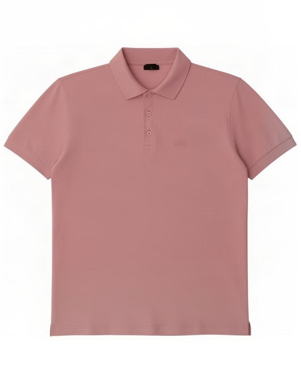 Hugo Boss Mens Polo Shirt Large Pink Cotton