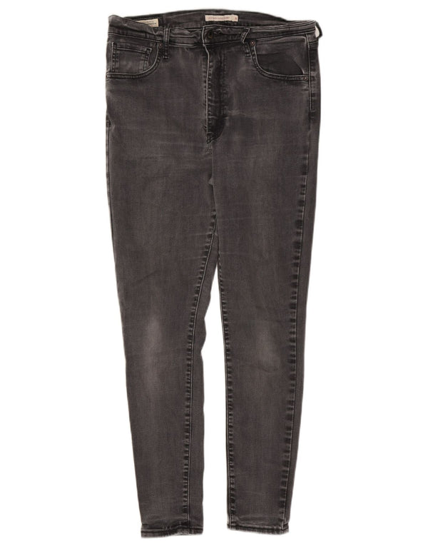Levi's Womens Mile High Super Skinny Jeans W32 L28 Grey Cotton