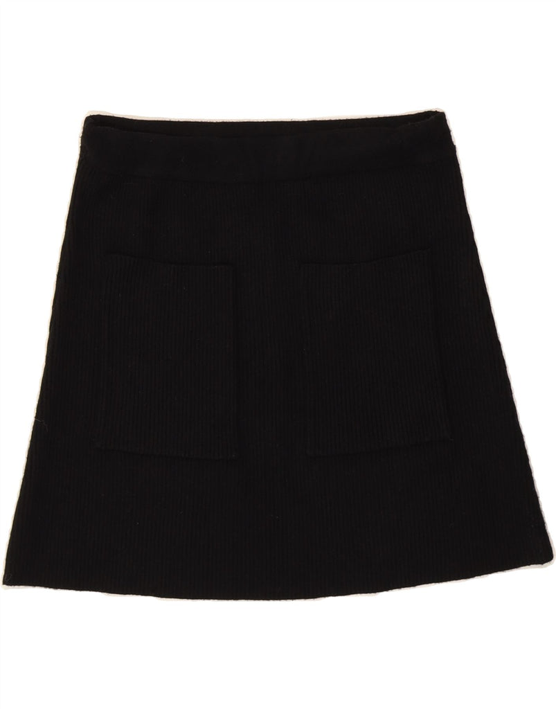 ZARA Womens A-Line Skirt Large W30 Black Viscose Vintage Zara and Second-Hand Zara from Messina Hembry 