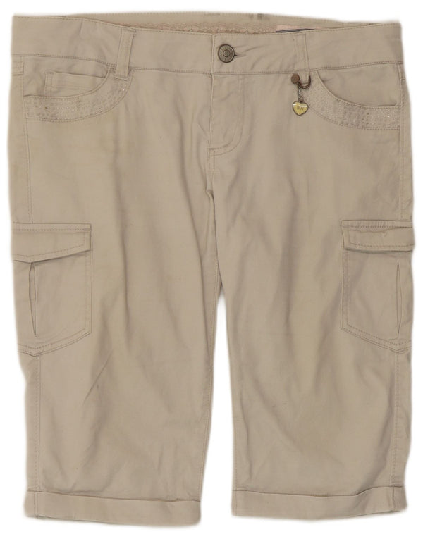 Silvian Heach Womens Cargo Shorts IT 46 Large W34  Beige