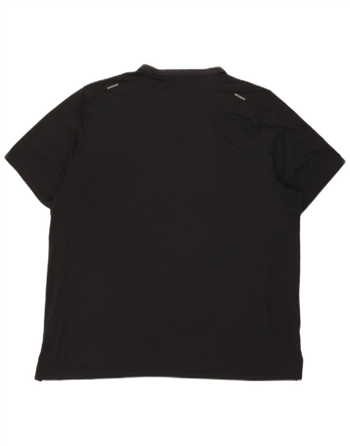 NIKE Mens Dri Fit T-Shirt Top XL Black Polyester