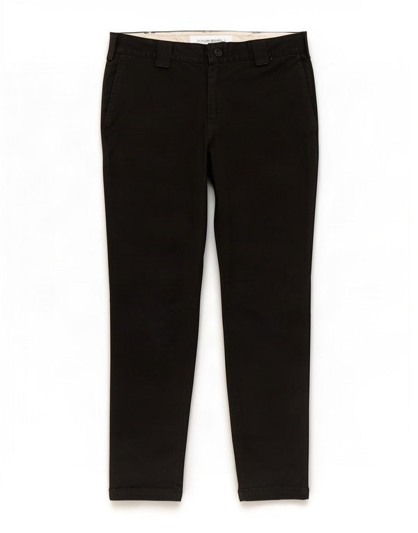 Dickies Mens Straight Chino Trousers W34 L32 Black Polyester