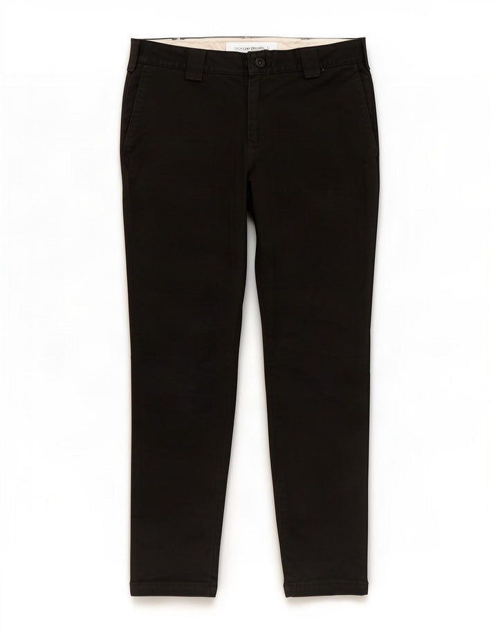 Dickies Mens Straight Chino Trousers W34 L32 Black Polyester
