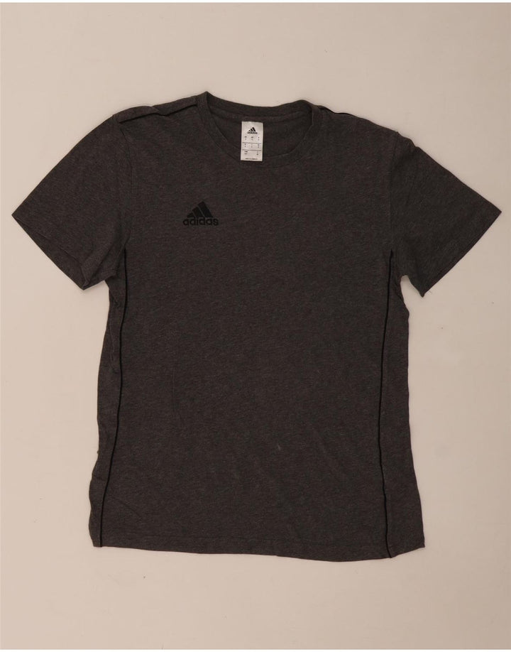 ADIDAS Mens Graphic T-Shirt Top Small Grey Cotton