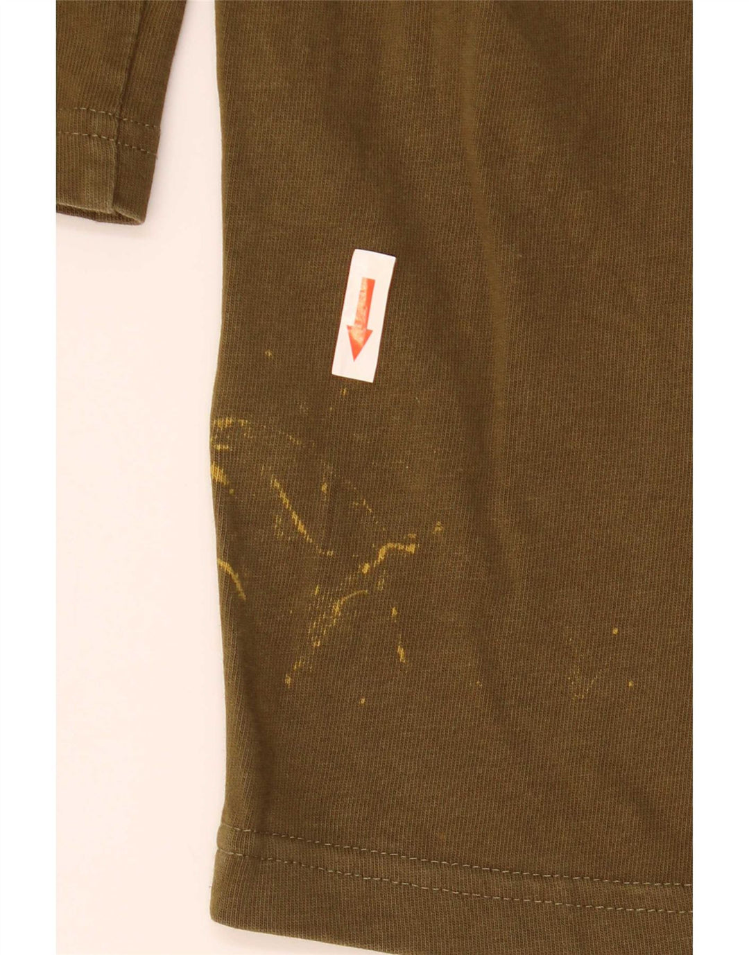 Puma Mens Top Long Sleeve Medium Khaki Cotton
