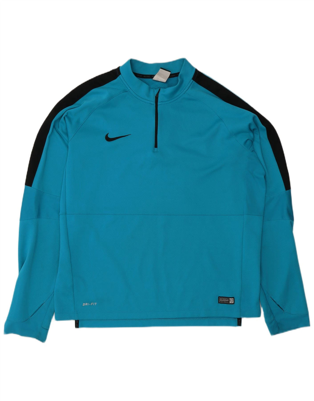 Nike Mens Dri Fit Zip Neck Pullover Tracksuit Top XL Blue Colourblock