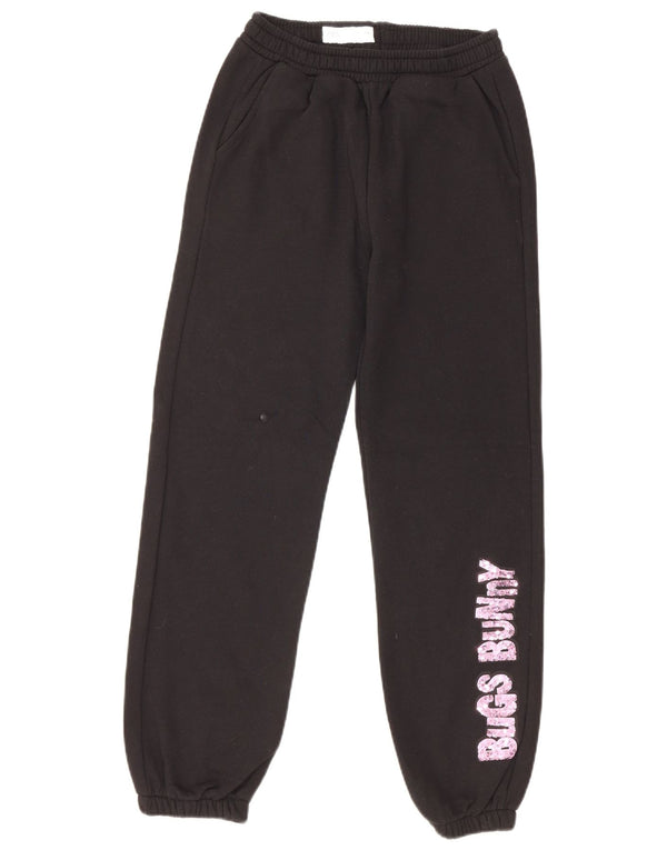 Zara Girls Looney Tunes Tracksuit Trousers Joggers 13-14 Years Black