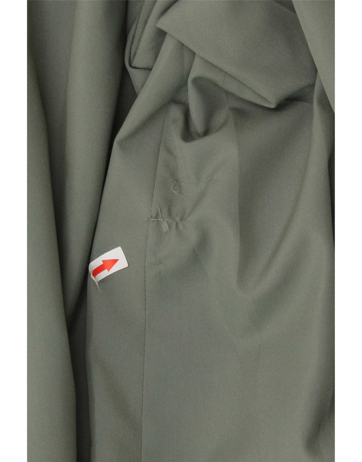 Vintage Mens 1 Button Blazer Jacket IT 52 XL Green Acetate