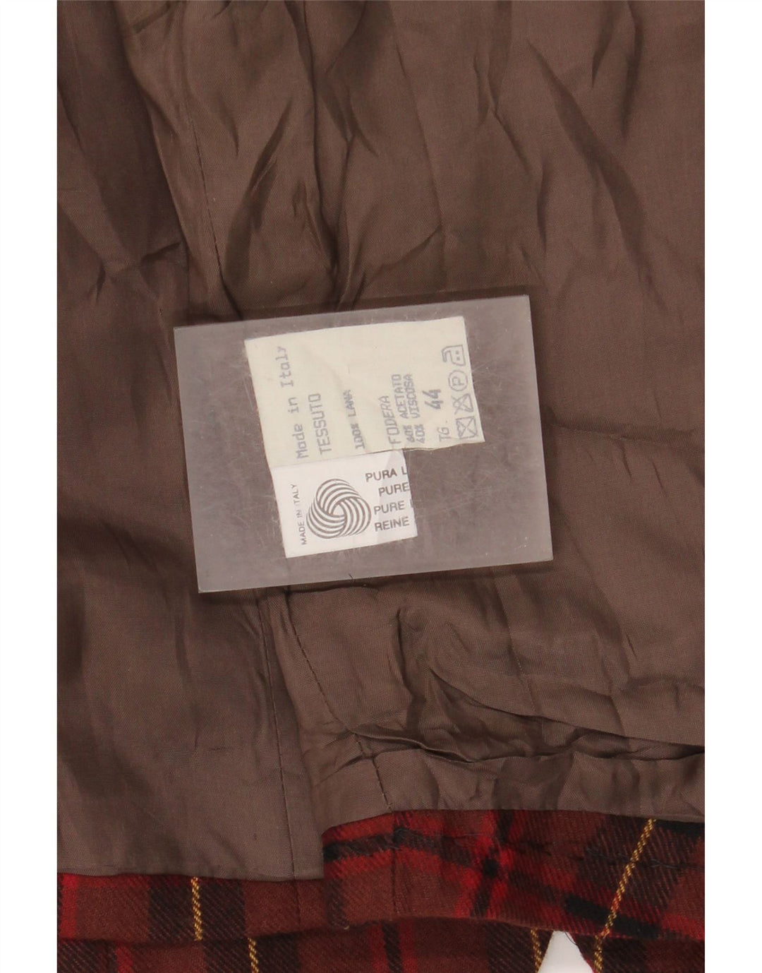 Vintage Womens 2 Piece Set IT 42/44 Medium W26 L28 Red Check Wool