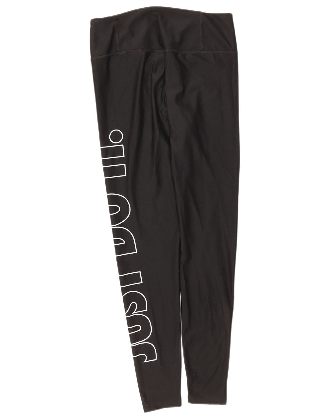 Nike Womens Dri Fit Graphic Leggings UK 8 Small Black Polyester