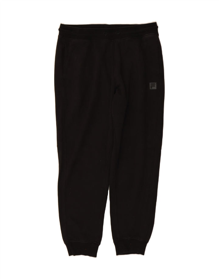 FILA Mens Tracksuit Trousers Joggers Large Black Vintage Fila and Second-Hand Fila from Messina Hembry 