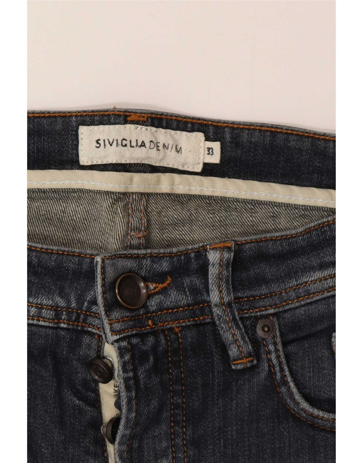 SIVIGLIA Mens Slim Jeans W33 L32 Blue Cotton