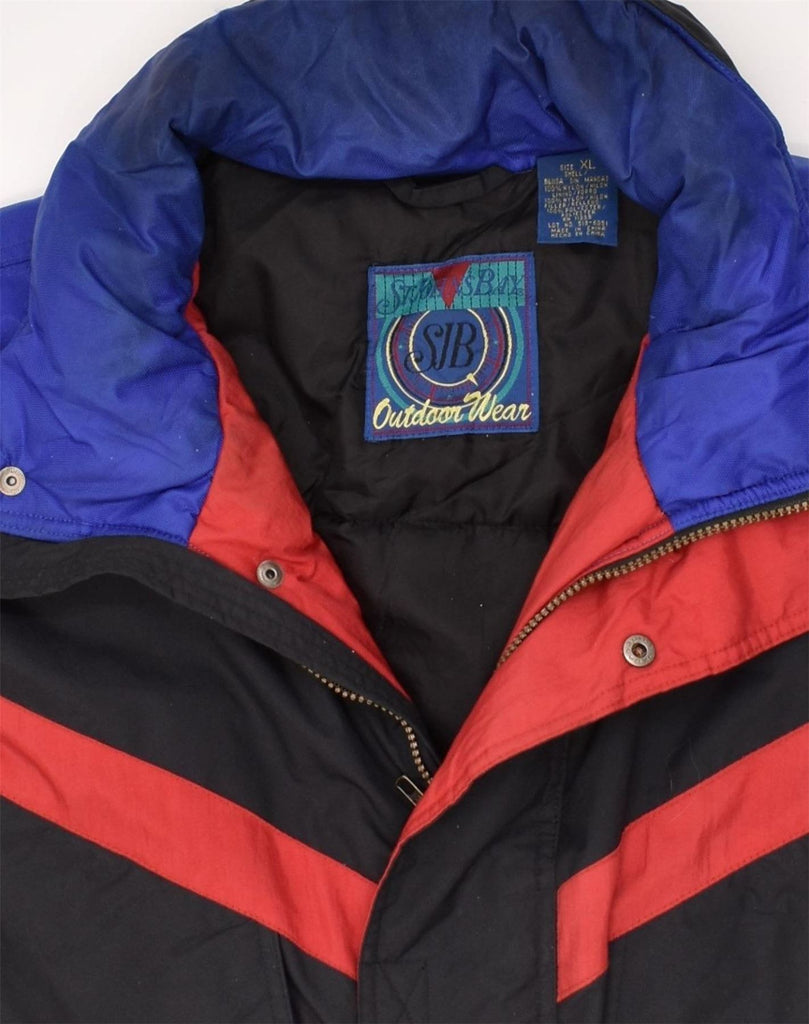 ST. JOHN'S BAY Mens Outdoor Hooded Padded Jacket UK 42 XL Black | Vintage St. John's Bay | Thrift | Second-Hand St. John's Bay | Used Clothing | Messina Hembry 