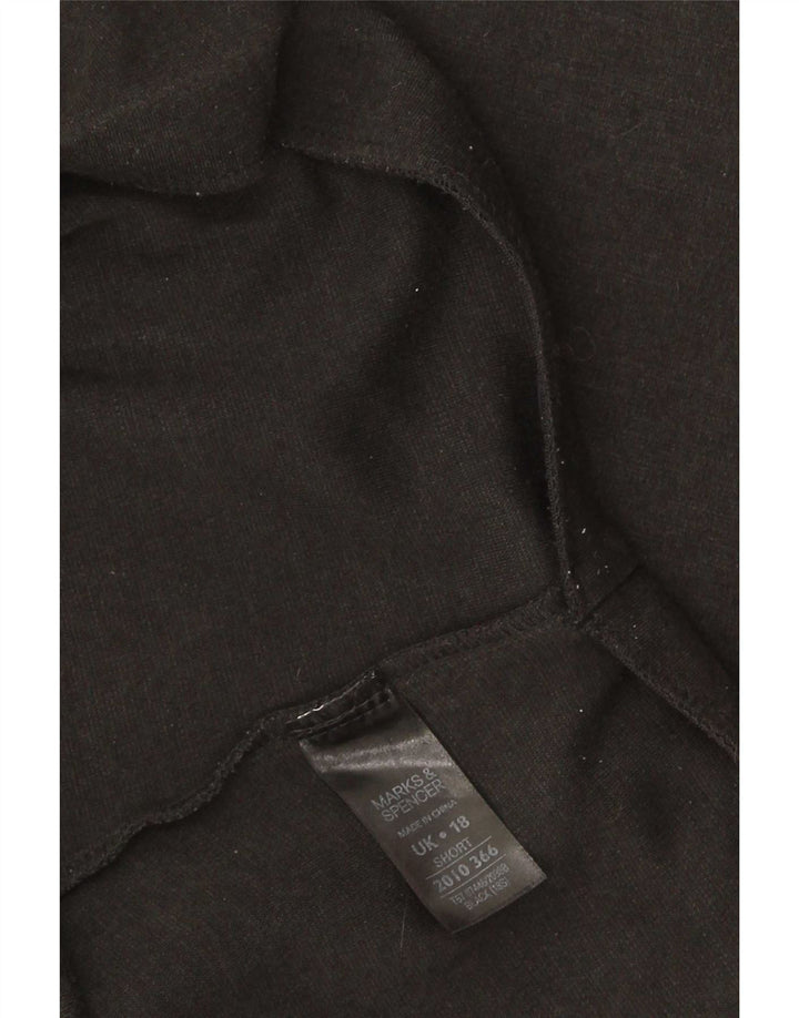 Marks & Spencer Womens Crop Leggings UK 18 XL Black