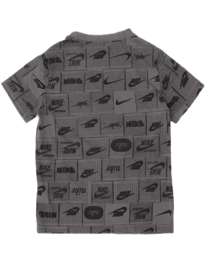 Nike Boys Graphic T-Shirt Top 4-5 Years Small Grey
