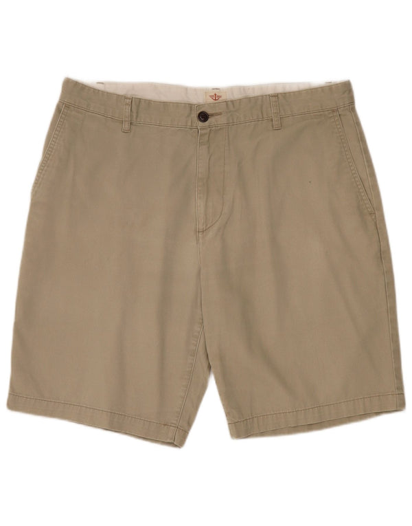 Dockers Mens Cargo Shorts W36 Large Khaki Cotton