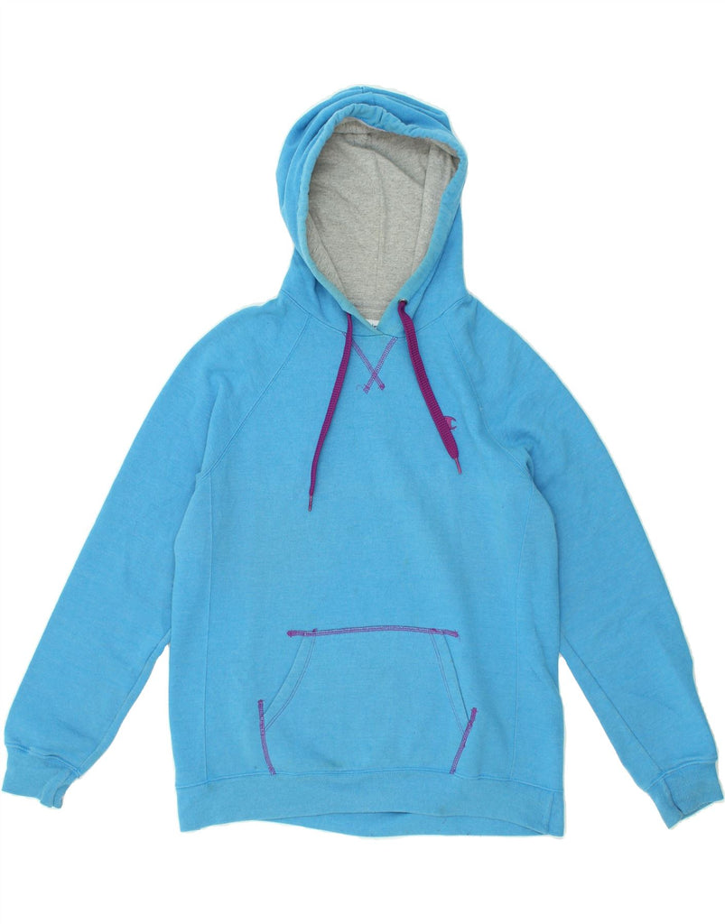 CHAMPION Womens Hoodie Jumper UK 18 XL Blue Cotton | Vintage Champion | Thrift | Second-Hand Champion | Used Clothing | Messina Hembry 