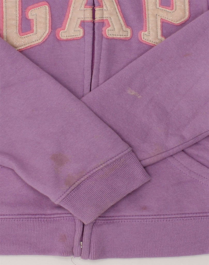 GAP Girls Graphic Hoodie Jumper 4-5 Years Purple Cotton | Vintage Gap | Thrift | Second-Hand Gap | Used Clothing | Messina Hembry 