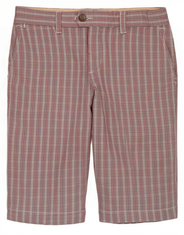 Scotch & Soda Mens Chino Shorts W30 Medium Multicoloured Check Cotton
