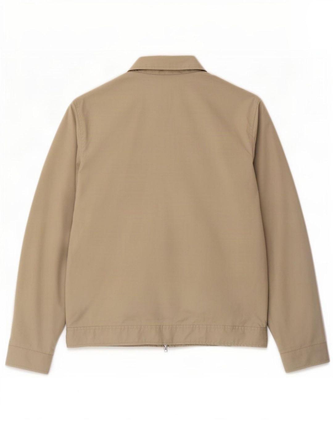 Marks & Spencer Mens Autograph Bomber Jacket UK 36 Small Beige Cotton