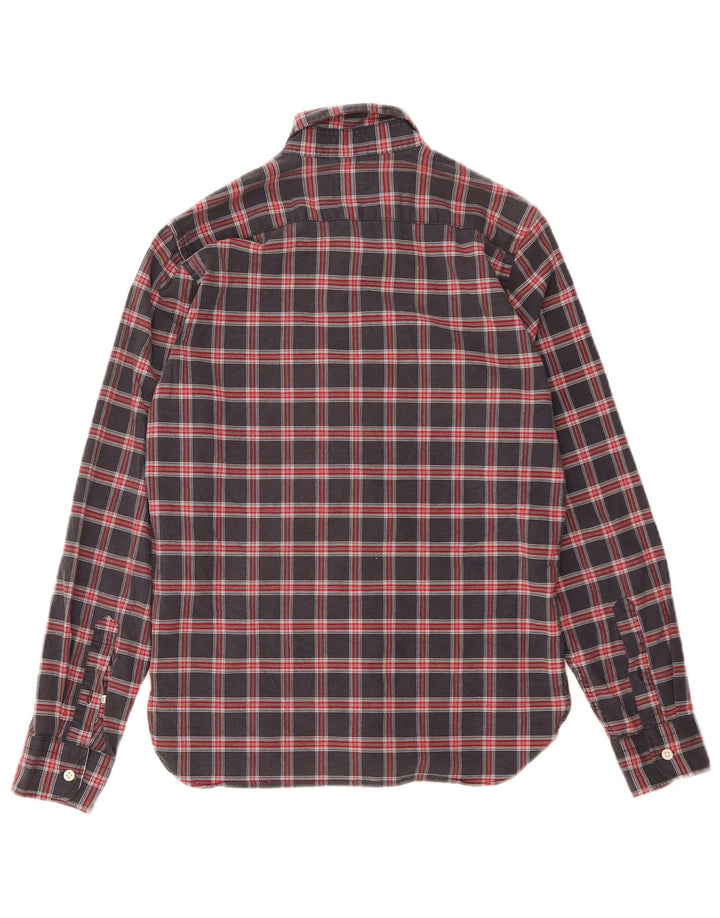 Levi's Mens Shirt Small Navy Blue Check Cotton