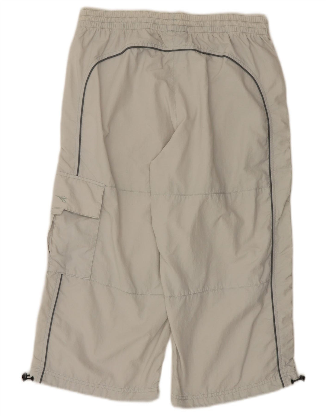 Diadora Mens Bermuda Sport Shorts Large Off White Polyamide