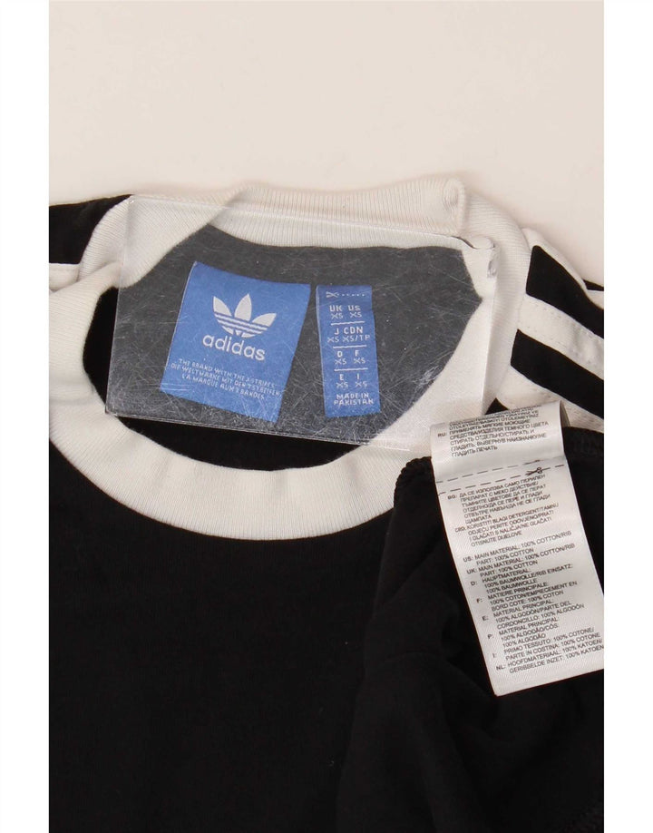 Adidas Mens T-Shirt Top XS Black Cotton
