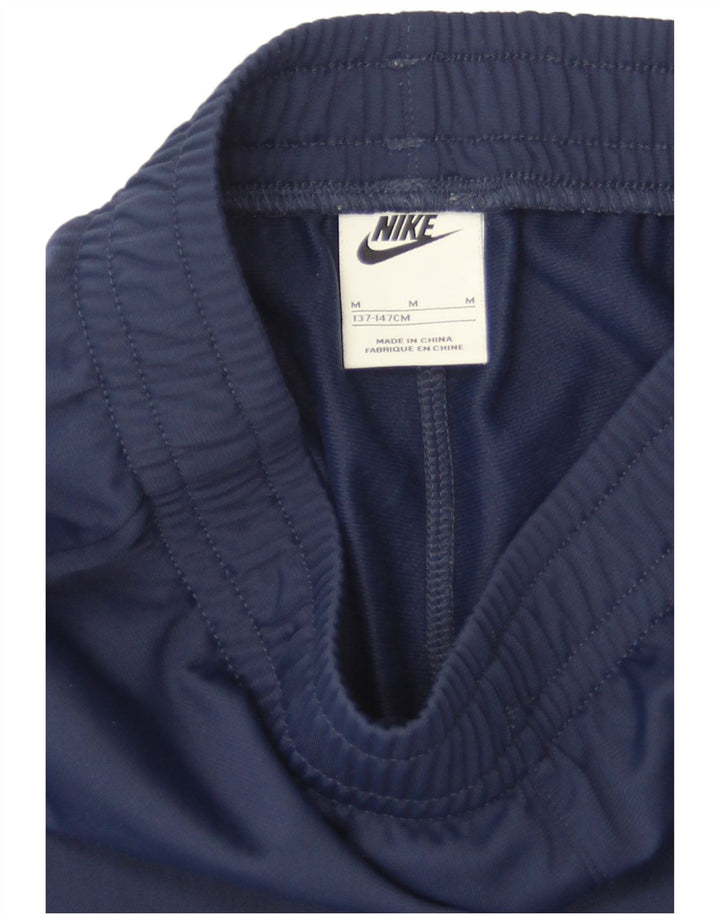 Nike Boys Tracksuit Trousers 10-11 Years Medium Navy Blue Polyester