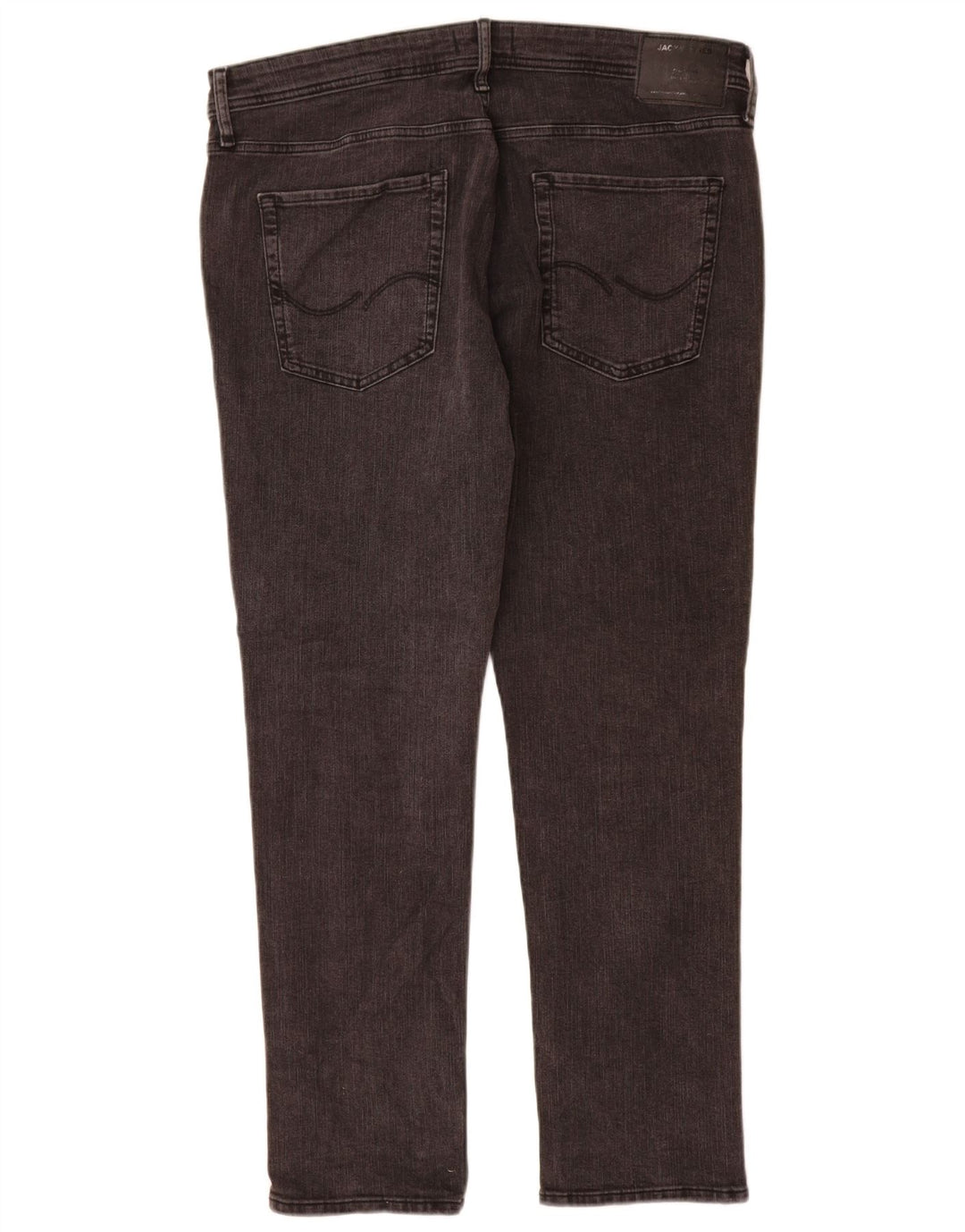 Jack & Jones Mens Slim Jeans W38 L32 Grey Cotton