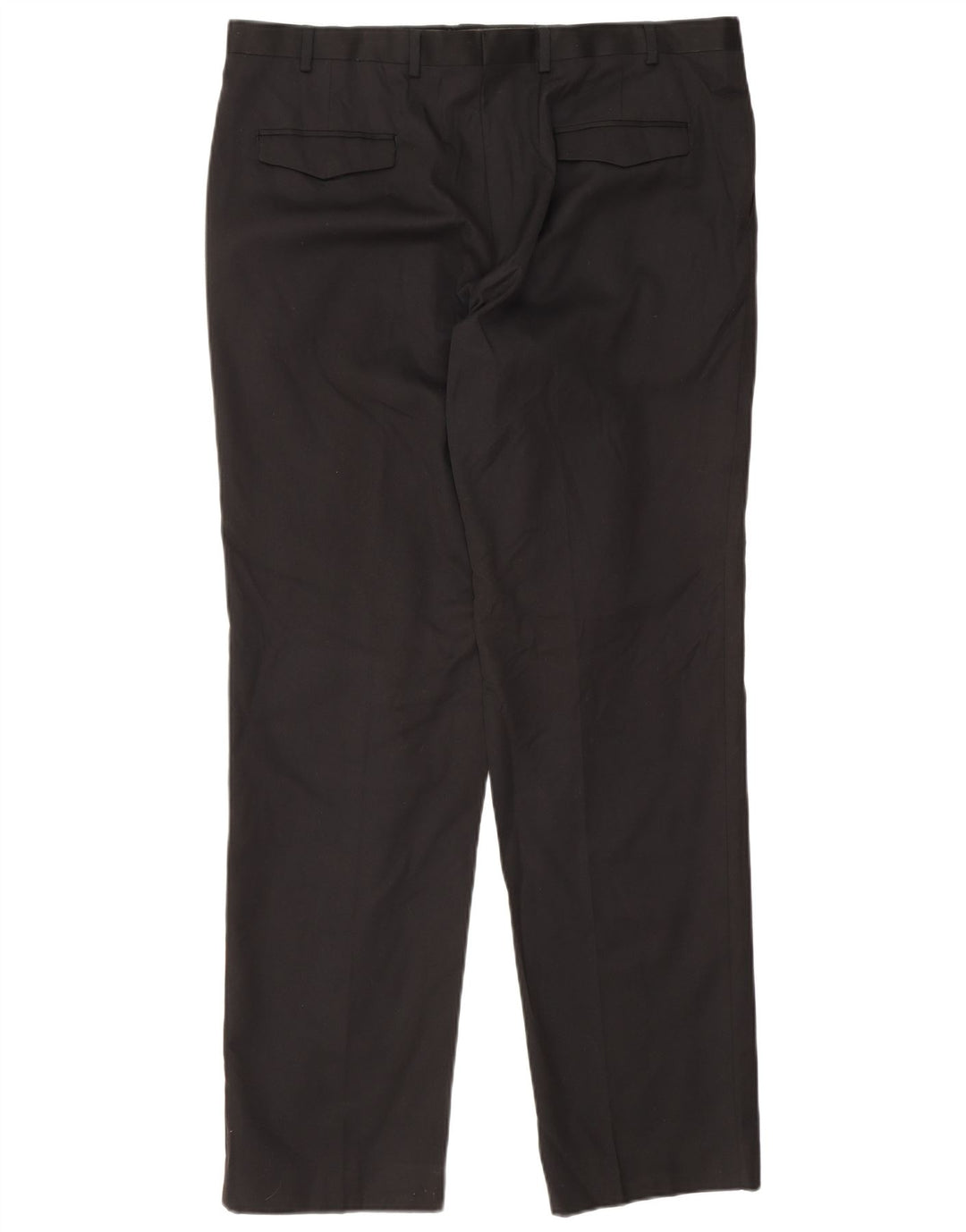 Marks & Spencer Mens Tailored Fit Straight Suit Trousers W38 L33 Black