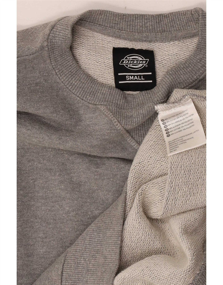 Dickies Mens Sweatshirt Jumper Small Grey Cotton