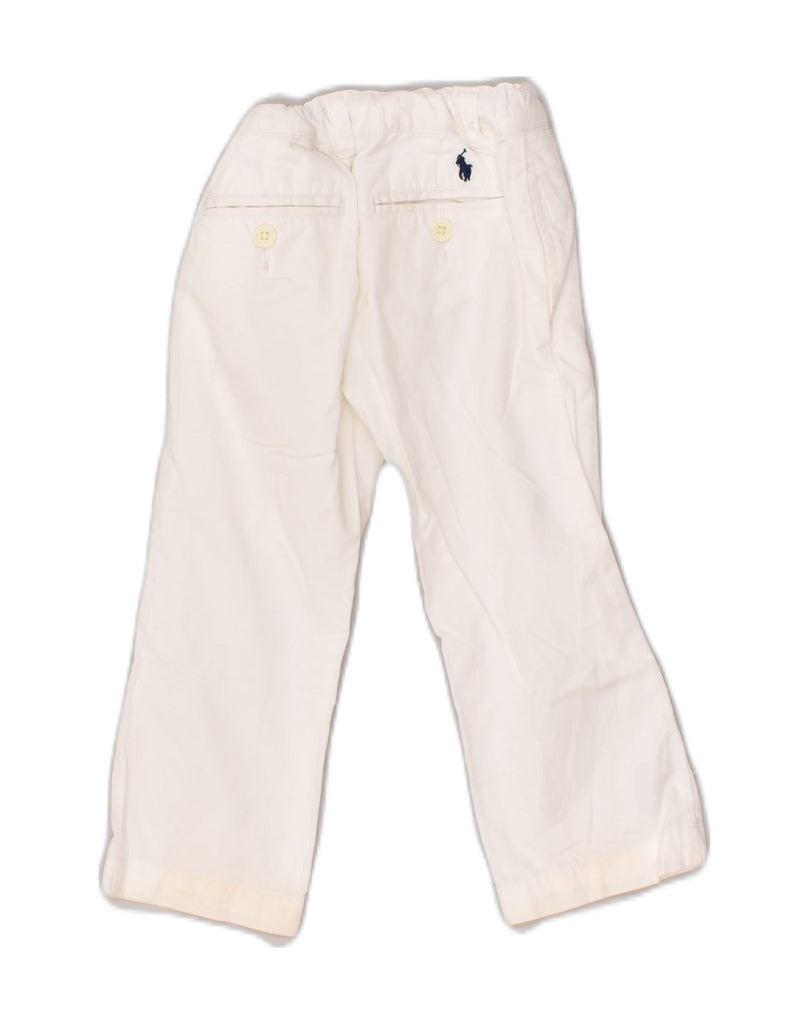 POLO RALPH LAUREN Baby Girls Chino Trousers 18-24 Months W18 L14  White | Vintage Polo Ralph Lauren | Thrift | Second-Hand Polo Ralph Lauren | Used Clothing | Messina Hembry 