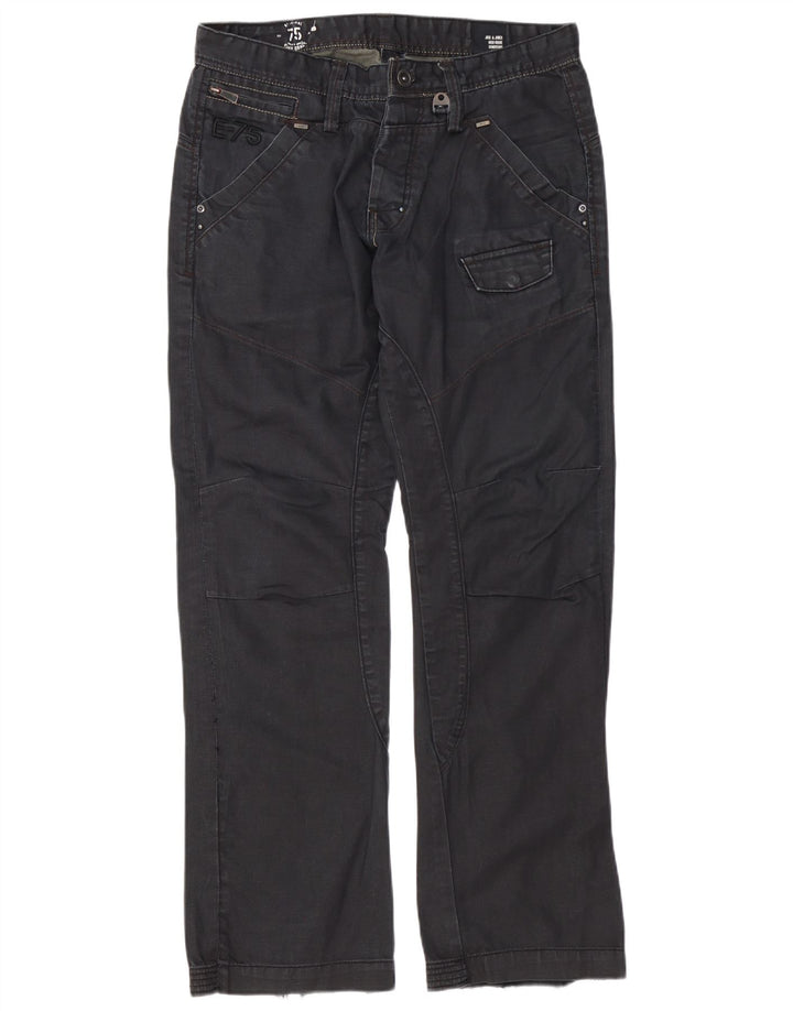 Jack & Jones Mens Straight Jeans W34 L34 Black Cotton
