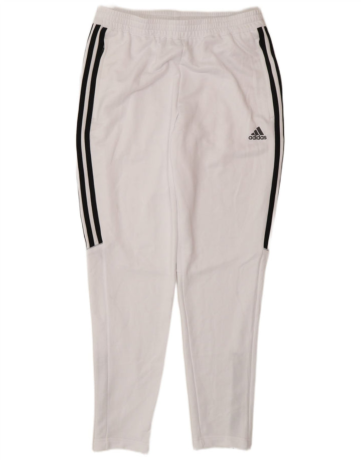 Adidas Mens Aeroready Tracksuit Trousers Medium White Polyester