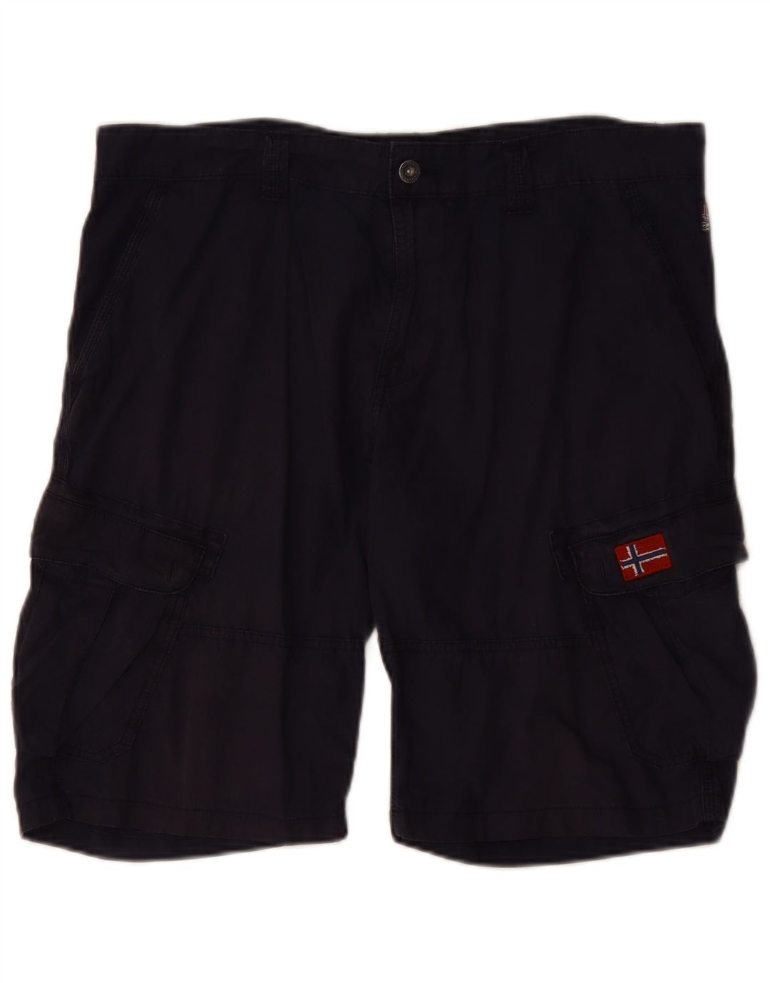 NAPAPIJRI Mens Cargo Shorts W36 Large Navy Blue
