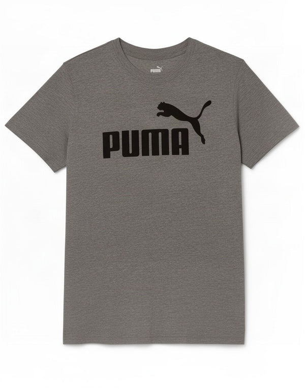 Puma Mens Graphic T-Shirt Top Small Grey Flecked