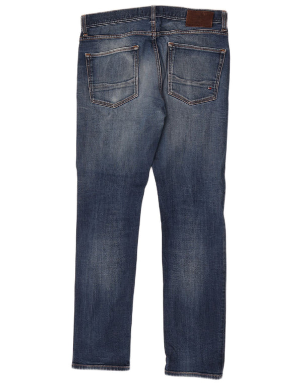 Tommy Hilfiger Mens Denton Straight Jeans W32 L32 Blue Cotton