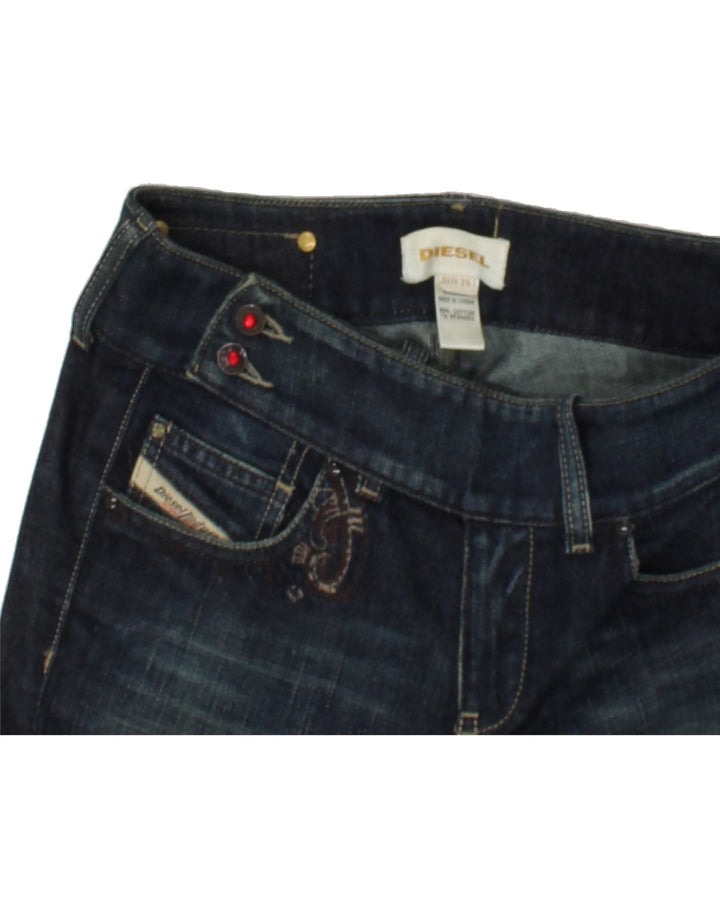 DIESEL Womens Crop Slim Jeans W25 L25  Navy Blue Cotton Vintage Diesel and Second-Hand Diesel from Messina Hembry 