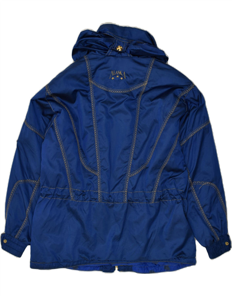 VINTAGE Womens Alaska Hooded Ski Jacket EU 46 XL Navy Blue Polyamide | Vintage Vintage | Thrift | Second-Hand Vintage | Used Clothing | Messina Hembry 