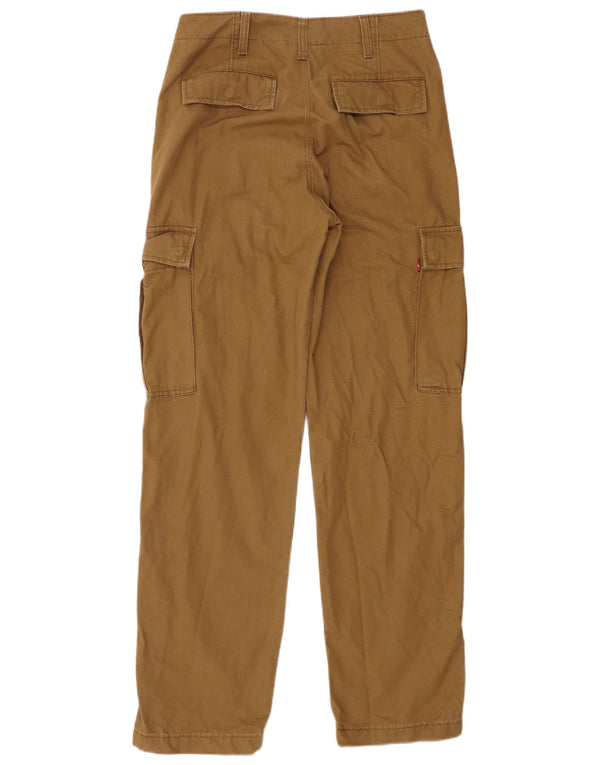 Levi's Mens Straight Cargo Trousers W30 L32 Khaki Cotton