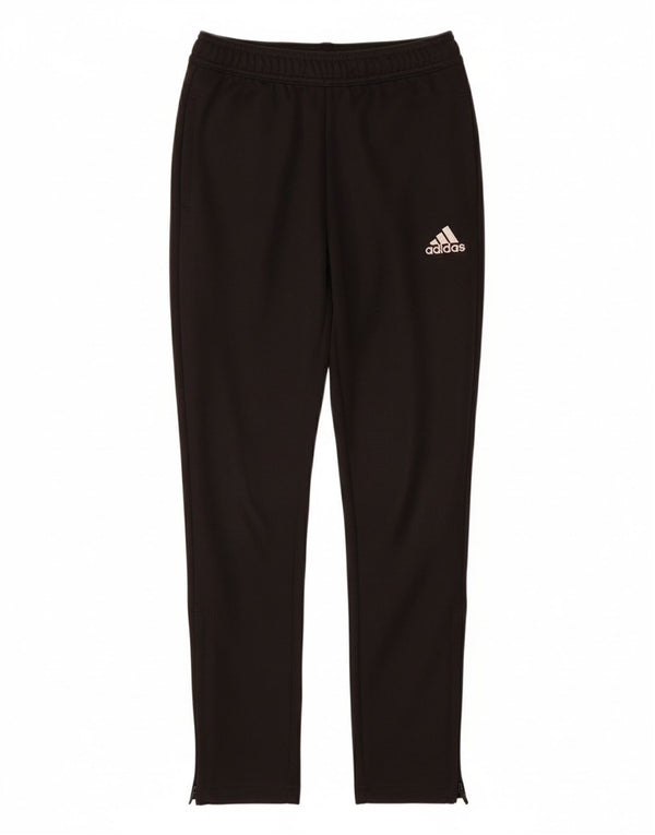ADIDAS Boys Aeroready Tracksuit Trousers 9-10 Years  Black Polyester