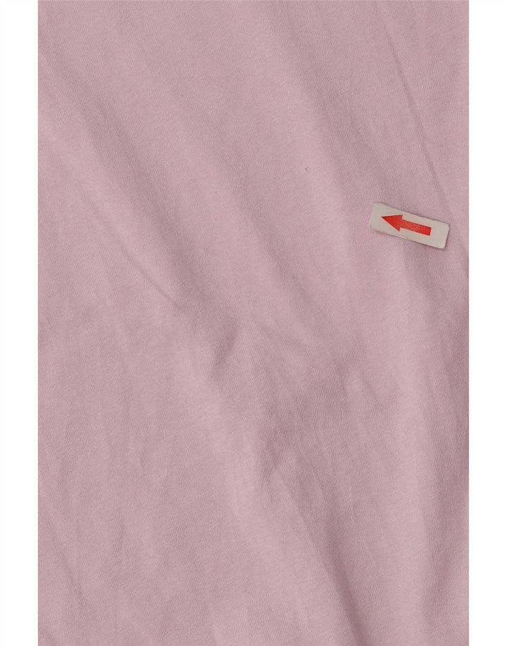 Puma Womens T-Shirt Top UK 12 Medium Pink Colourblock