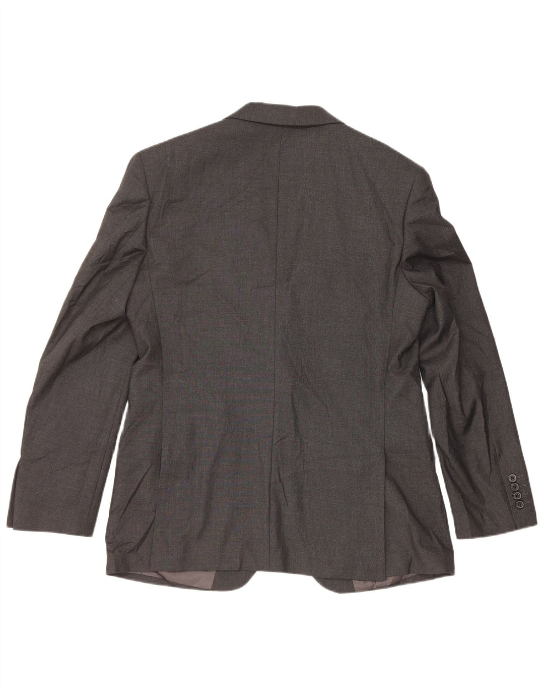 Marks & Spencer Mens 2 Button Blazer Jacket UK 40 Medium Grey Polyester