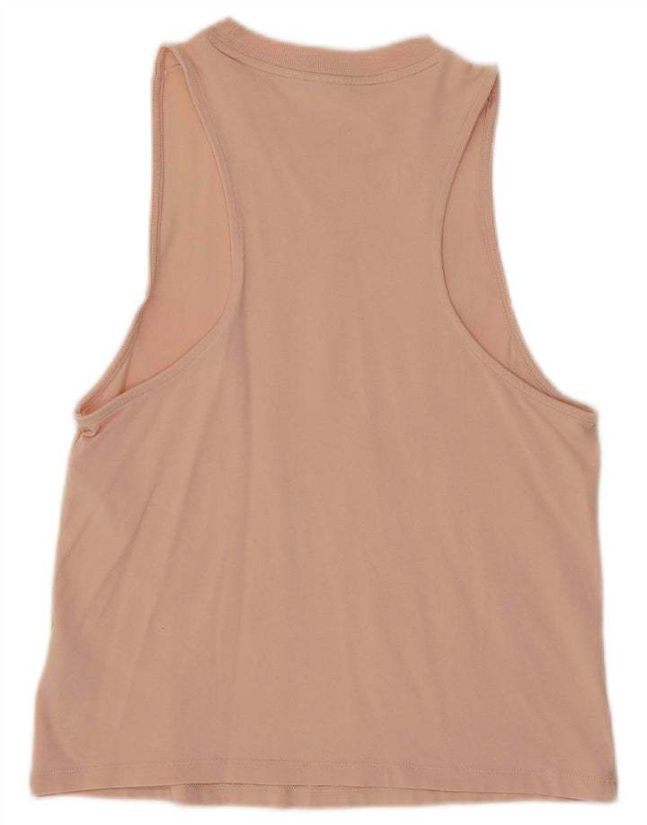 ADIDAS Womens Graphic Vest Top UK 8 Small Pink Cotton