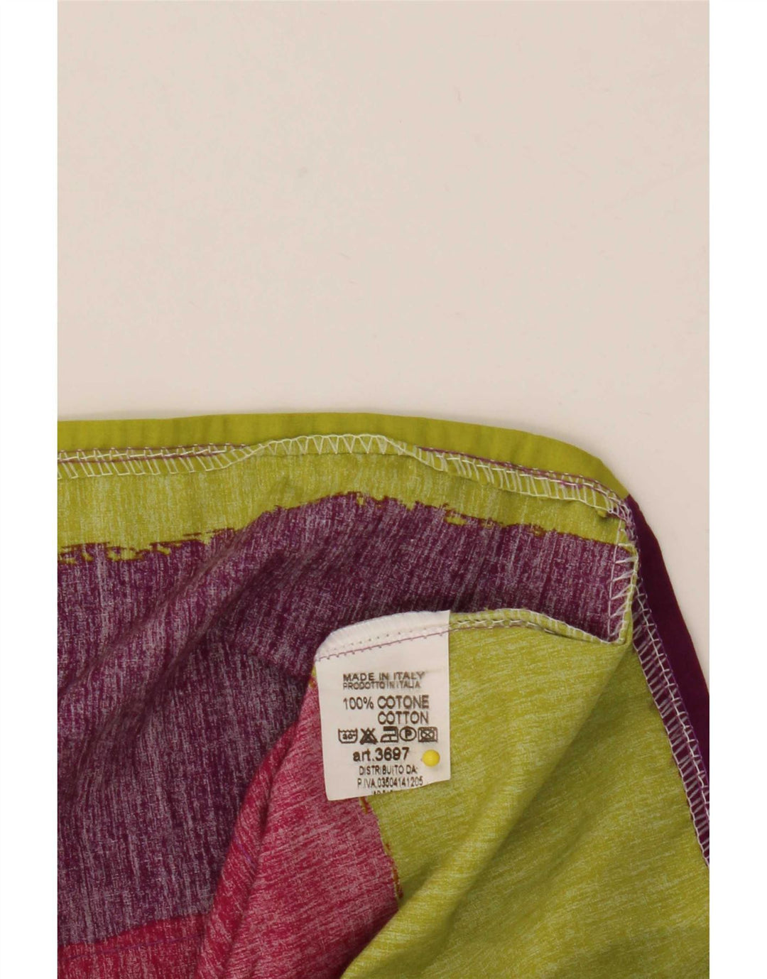 Vintage Womens Crop Short Sleeve Shirt UK 14 Medium Multicoloured Striped