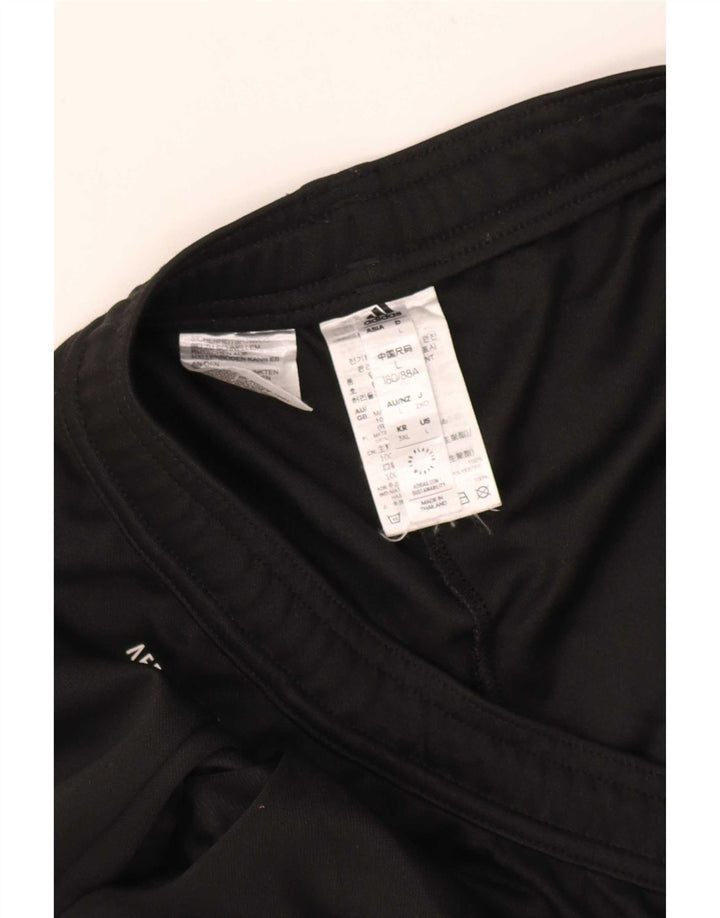 Adidas Mens Aeroready Tracksuit Trousers Large Black Polyester